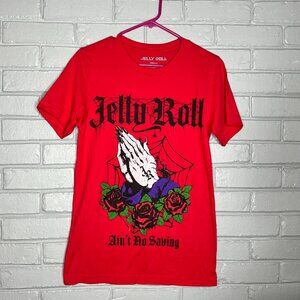 Jelly Roll and Bunnie Xo Aint No Saving Graphic Tee Size Small